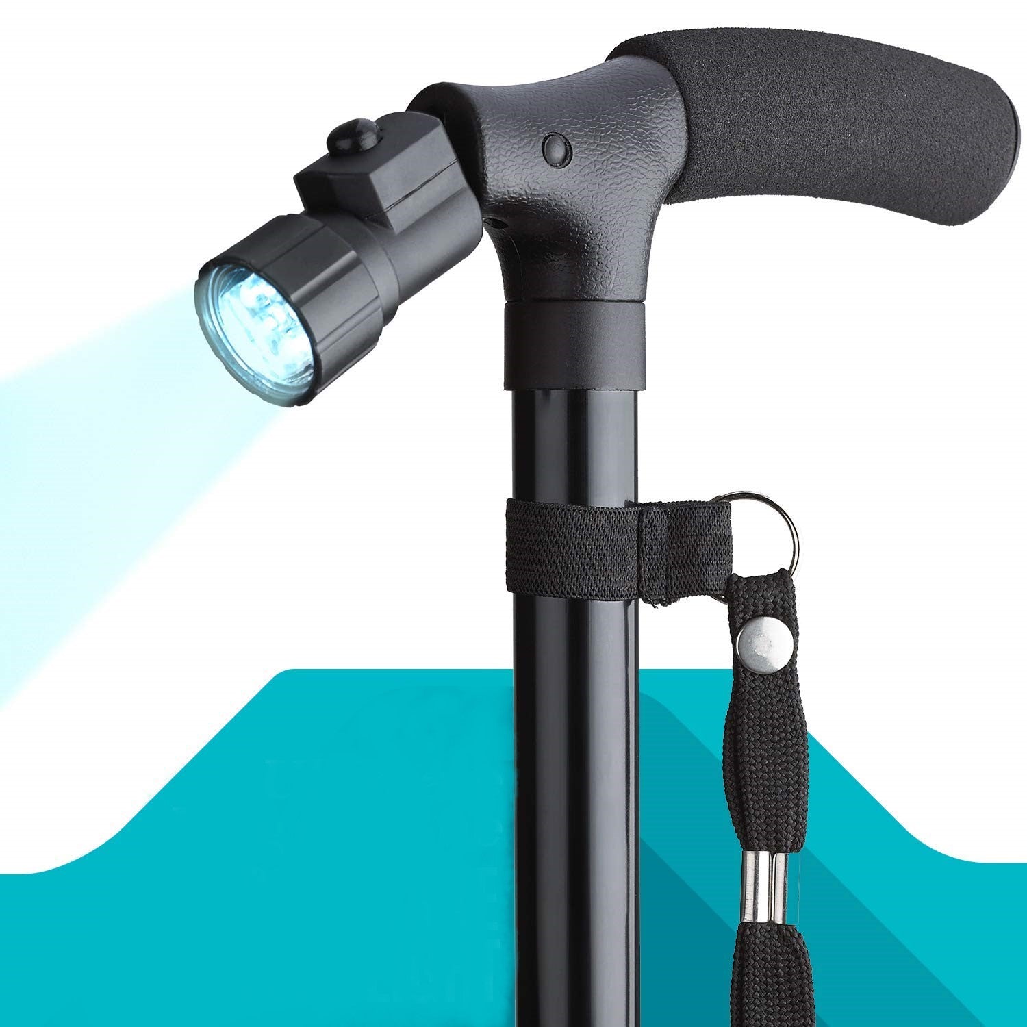 BASTON CON LUZ DE EMERGENCIA