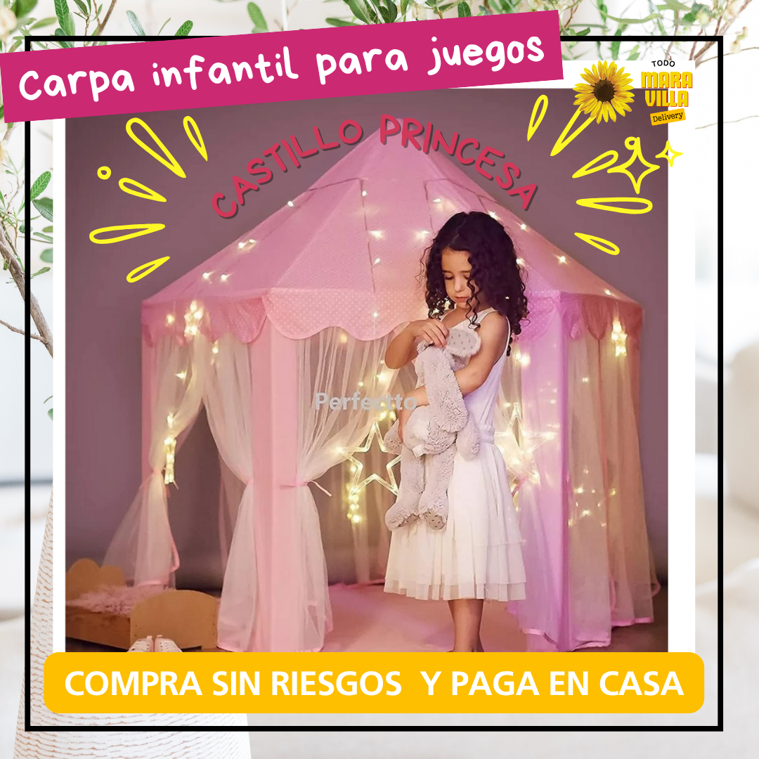 🏰 Carpa Castillo de Juegos  – Diversión y Aprendizaje en un Solo Lugar ✨