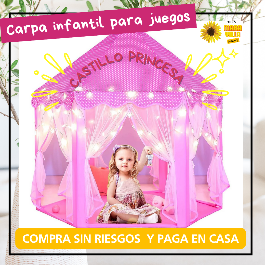 🏰 Carpa Castillo de Juegos  – Diversión y Aprendizaje en un Solo Lugar ✨