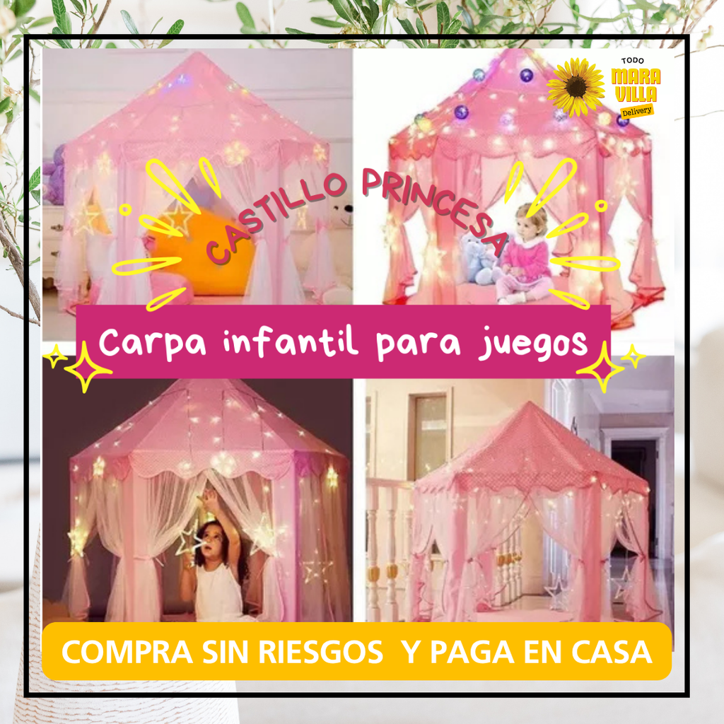 🏰 Carpa Castillo de Juegos  – Diversión y Aprendizaje en un Solo Lugar ✨